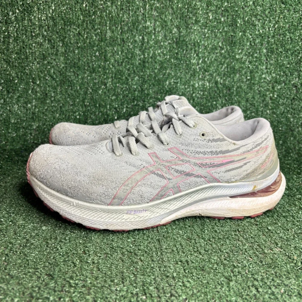 Asics Gel Kayano 29 Cushion Stability Athletic Running Shoe Grey Womens 10 Wide